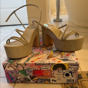 Jeffrey Campbell Nude Platform Sandals